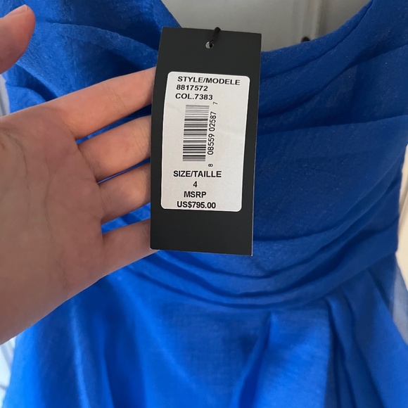 Theia Royal Blue Prom Dress - Picture 1 of 2